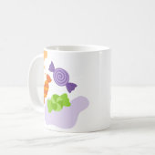 お菓子をトリックまたは不気味トリートハロウィーンギフト コーヒーマグカップ (正面左)