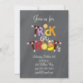 お菓子をトリックまたは扱う 招待状 (正面)