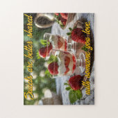 お菓子をパーソナライズやる気を起こさせるする ジグソーパズル (縦)