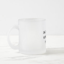 お菓子を先に・宿題は後で Funny Kids Mug フロストグラスマグカップ