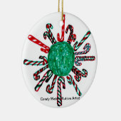 お菓子を水に流す自閉症の芸術家 セラミックオーナメント (右)