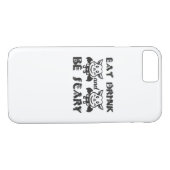 お菓子を食べ お酒を飲んで 怖い美学 ユニーク Case-Mate iPhoneケース (裏面(横))