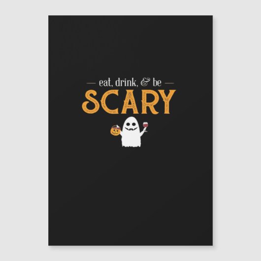 お菓子を食べ、お酒を飲んで、怖がって ハロウィン クラシック 美学 ユニーク (正面)