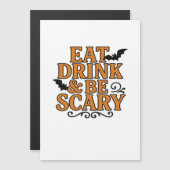 お菓子を食べ お酒を飲んで 怖がろう ハロウィン ヴィンテージ グラフィック (正面/裏面)