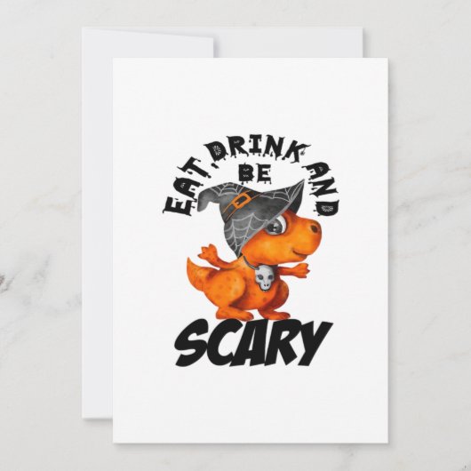 お菓子を食べ お酒を飲んで 怖がろう 面白い名言 シーズンカード (正面)