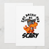 お菓子を食べ お酒を飲んで 怖がろう 面白い名言 シーズンカード (正面/裏面)