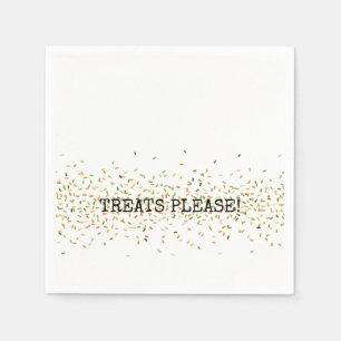 お菓子キャンディスプレッルハロウィンキッズ秋 スタンダードカクテルナプキン