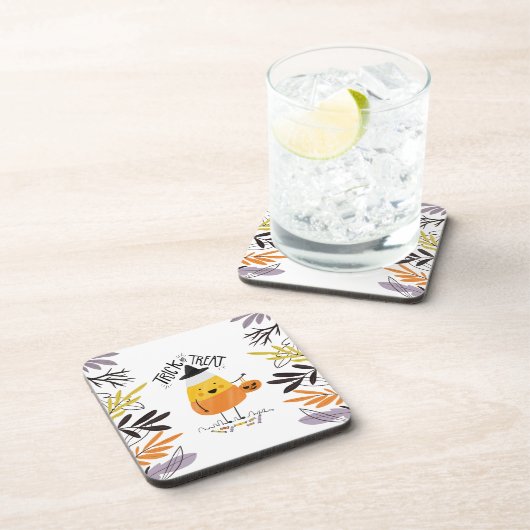 お菓子コーンハロウィーンのトリックまたは治療 | コースター (右側)