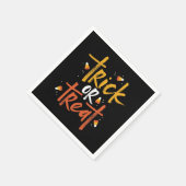 お菓子コーンハロウィーンのトリックまたは治療 スタンダードカクテルナプキン (角)