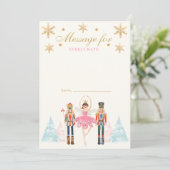 お菓子タイムカプセルノートカードのナツクラッカーランド 招待状 (スタンド正面)