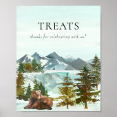 お菓子テーブルアドベンチャーベー素朴ズベビーシャワー ポスター (正面)