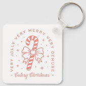 お菓子デムレクリスマスコケットピンクの美学 キーホルダー (裏面)
