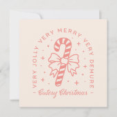 お菓子デムレクリスマスコケットピンクの美学 シーズンカード (正面)