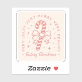 お菓子デムレクリスマスコケットピンクの美学 シール