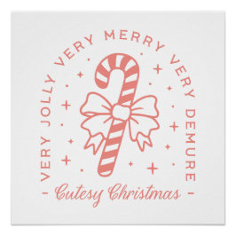 お菓子デムレクリスマスコケットピンクの美学 ポスター