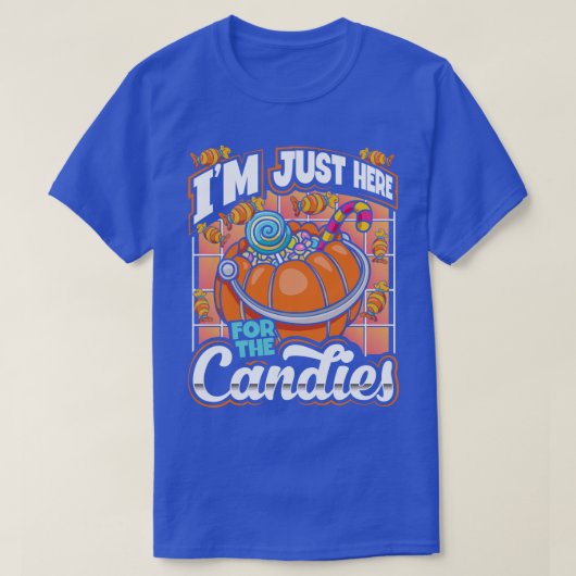 お菓子ハロウィーンに来たばかりよ Tシャツ (デザイン正面)