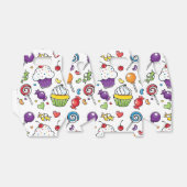 お菓子ボックス - スイート カップケーキ フェイバーボックス (折り畳みなし)