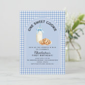 お菓子ボーイ ファーストバースデー招待状 招待状 (スタンド正面)