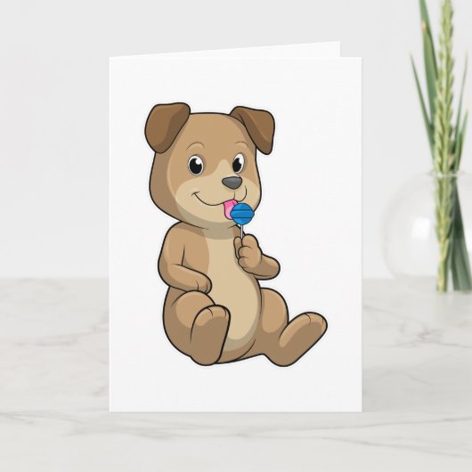 お菓子付きのラブラドール カード (正面)