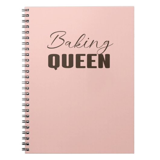 お菓子作りの女王 - お菓子好き ノートブック (正面)