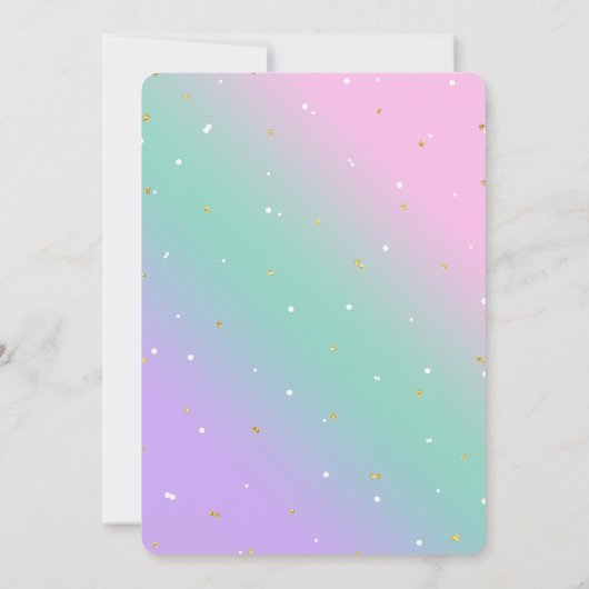 お菓子作りの招待 招待状 (裏面)