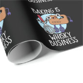 お菓子作りはウィスキーで危険な商売 ベーカーパン ダークBG ラッピングペーパー (ロールコーナー)