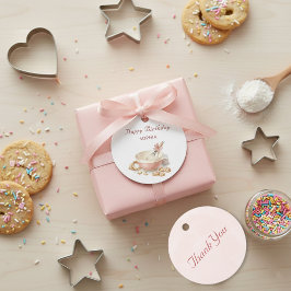 お菓子作りパーティーの女の子のお誕生日おめでとう バウル&ホイスク フェイバータグ