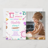 お菓子作り写真招待状 招待状 (正面)