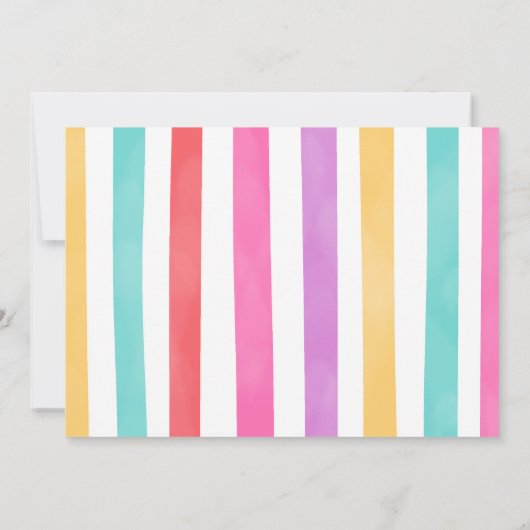 お菓子作り写真招待状 招待状 (裏面)