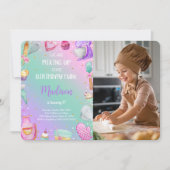 お菓子作り写真招待状 招待状 (正面)