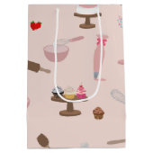 お菓子作り＆料理用品 お菓子屋さん 料理  ミディアムペーパーバッグ (裏面)