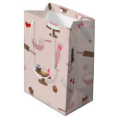 お菓子作り＆料理用品 お菓子屋さん 料理  ミディアムペーパーバッグ (裏面アングル)