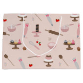 お菓子作り＆料理用品 お菓子屋さん 料理  ラージペーパーバッグ (正面)