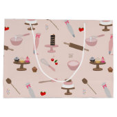 お菓子作り＆料理用品 お菓子屋さん 料理  ラージペーパーバッグ (裏面)