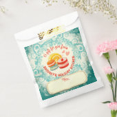 お菓子屋さんのクリスマスおやつ袋 個別包装 クリスマスケーキ フェイバーバッグ (封をした状態)