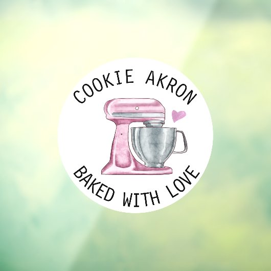 お菓子屋さんのショーケース　窓に貼るシール　クッキー　ペーストリー　フロスティングの垂れたもの ウィンドウサイン (シート3)