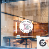 お菓子屋さんのショーケース　窓に貼るシール　クッキー　ペーストリー　フロスティングの垂れたもの ウィンドウサイン (カフェ窓)