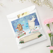 お菓子屋さんの特製袋 クリスマスお菓子 パーソナライズ フェイバーバッグ (封をした状態)