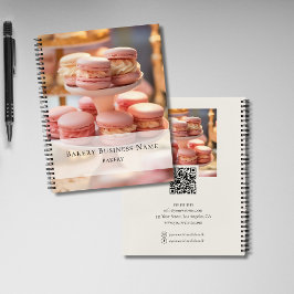 お菓子屋さん カスタム フォト ソーシャルメディア QRコード ノートブック