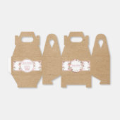 お菓子屋さん＆花のクラフトペーパーボックス フェイバーボックス (折り畳みなし)