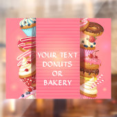 お菓子屋またはパン屋のビジネスをパーソナライズする ウィンドウサイン (シート2)