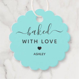 お菓子焼いた用ラブギフトラベル付き フェイバータグ