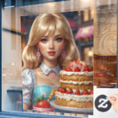 お菓子窓用シール ウィンドウサイン (カフェ窓)