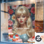 お菓子窓用シール ウィンドウサイン (カフェ窓)