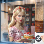 お菓子窓用ステッカー ウィンドウサイン (カフェ窓)