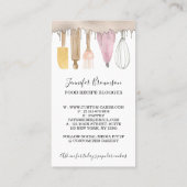 お菓子職人　クリエイティブ　水彩　ドリップケーキ 名刺 (裏面)