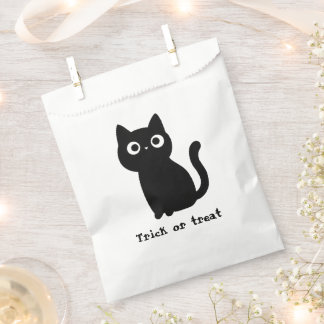 お菓子袋 - かわいい黒猫のハロウィンお菓子入れ フェイバーバッグ