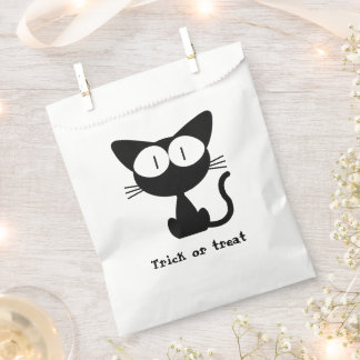 お菓子袋 - かわいい黒猫のハロウィンお菓子入れ フェイバーバッグ