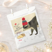 お菓子袋 クリスマス クッキー 名入れ フェイバーバッグ (クリップ留めされた状態)