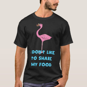 お菓子誕生日フラミンゴ Tシャツ